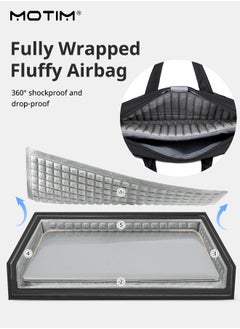 Motim 15.6-16 Inch Laptop Bag Case, Waterproof Computer Sleeve Cover with Airbag, Business Casual Or School, Compatible with Dell Inspiron 15.6, HP Pavilion 15.6 and so on  - Image 3