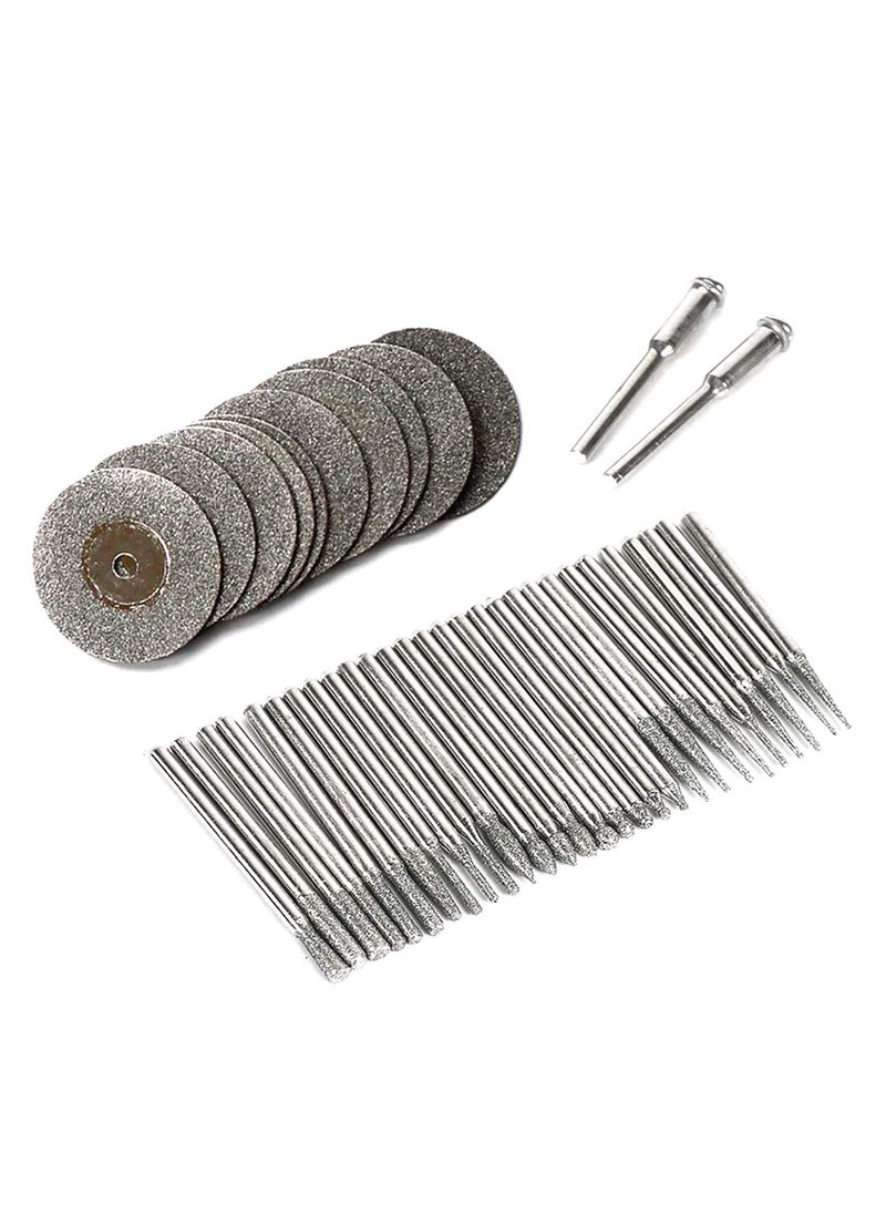 DIY Crafts Diy Crafts India 152 Diamond Burs Mini Cutting Discs Power Tool Accessory for Electric Drilling Machine, Multicolor, 42 Piece  - Image 1