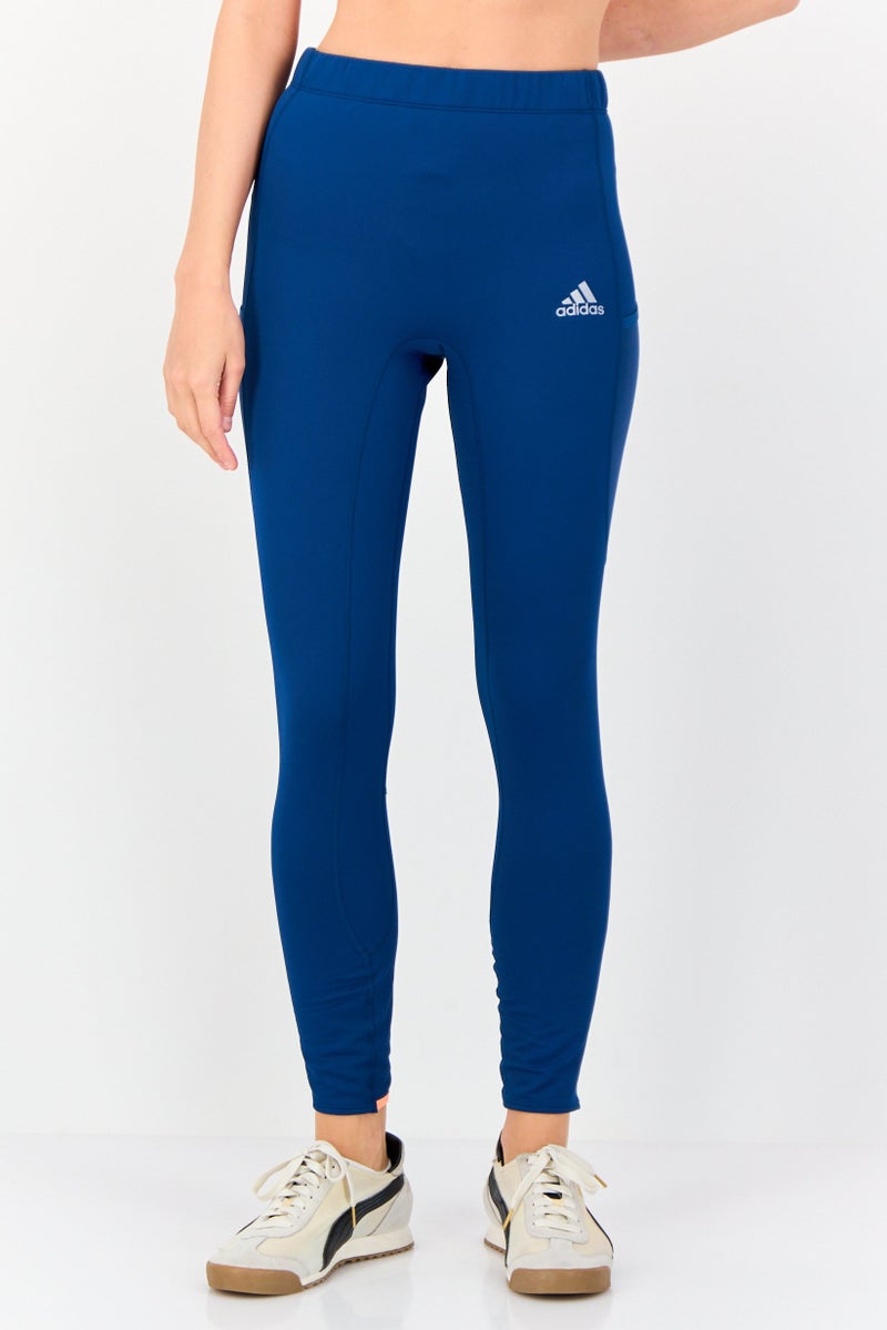 Adidas Women Sportswear Fit Running Leggings, Teal Blue - Image 1