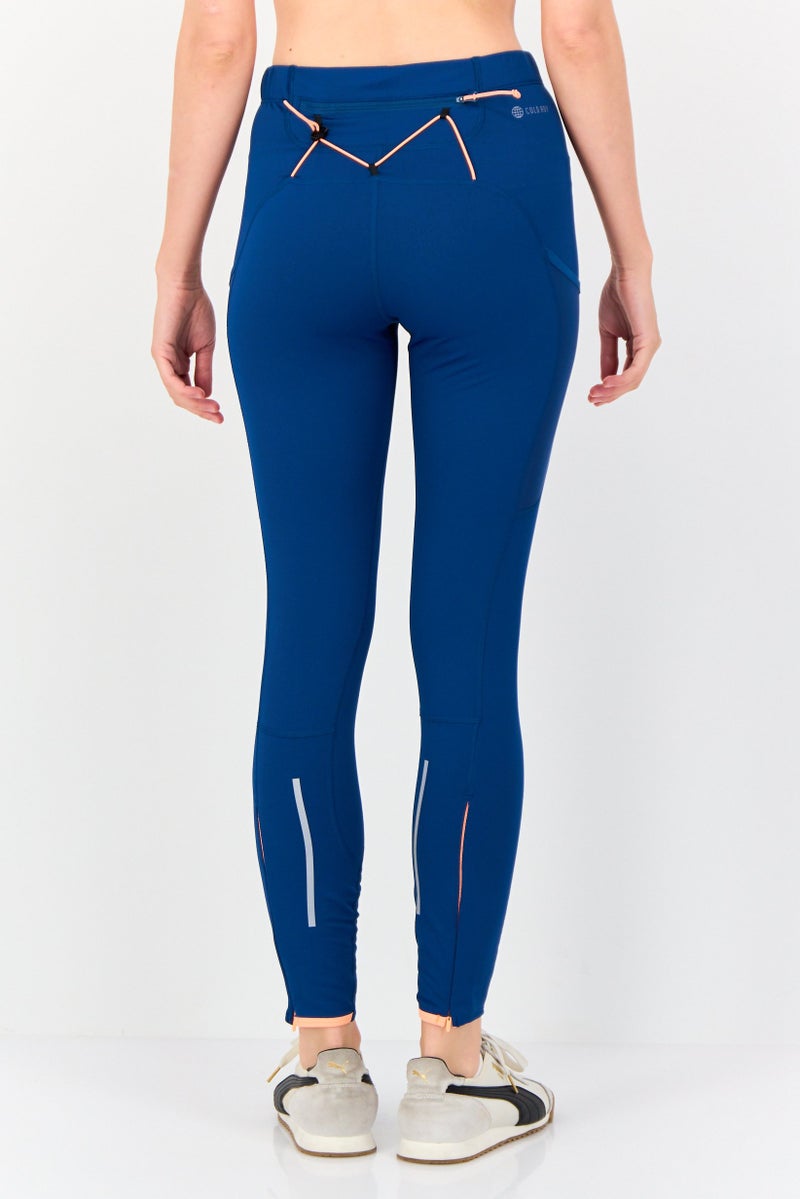 Adidas Women Sportswear Fit Running Leggings, Teal Blue - Image 3