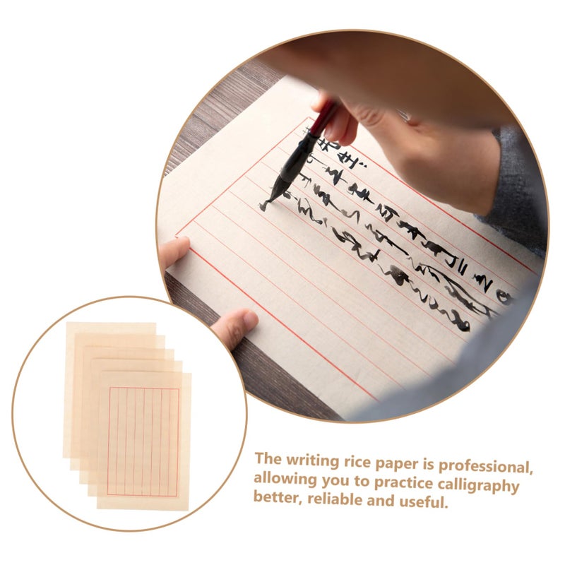 Uonlytech 50 Sheets Chinese Calligraphy Xuan Paper Ink Resistant Art Supplies - Image 4