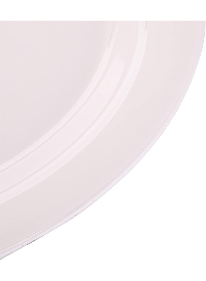 AKDC M/Mine Oval Plate L(25cm) x W(33cm) x H(3cm) White - Image 3