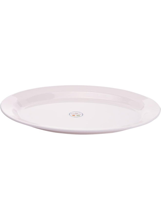 AKDC M/Mine Oval Plate L(25cm) x W(33cm) x H(3cm) White - Image 2