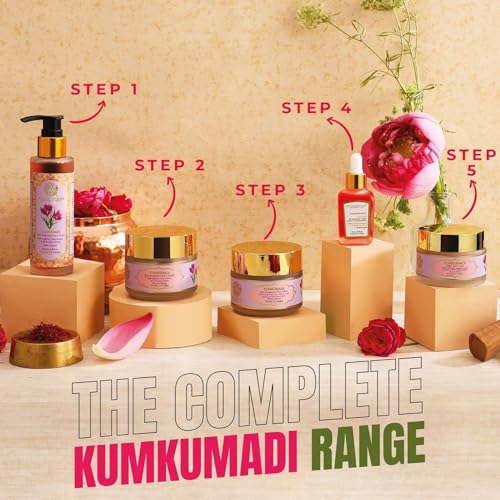 RYLLZ ESSENTIALS Kumkumadi Face Scrub | Skin Radiance with Saffron, Niacinamide, Vitamin E, White Jojoba Beads, Walnut Shell, Lotus Extracts & 28 Precious Herbs | for Dead Cells, Whiteheads, Blackheads, Dark Spots, Uneven & Dull Skin | Exfoliating Scrub | For All Skin Types | 100 ml - Image 5
