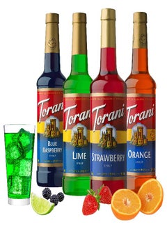 Torani Torani Syrup Variety Pack, Soda Flavors, 25.4 Ounces (Set of 4)  - Image 1
