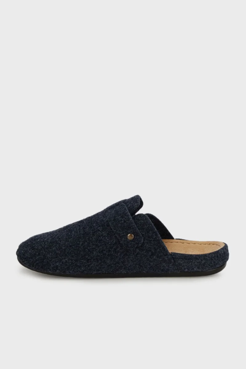 Buratti Belted Felt Winter Home Slippers Men's Slippers 6711003