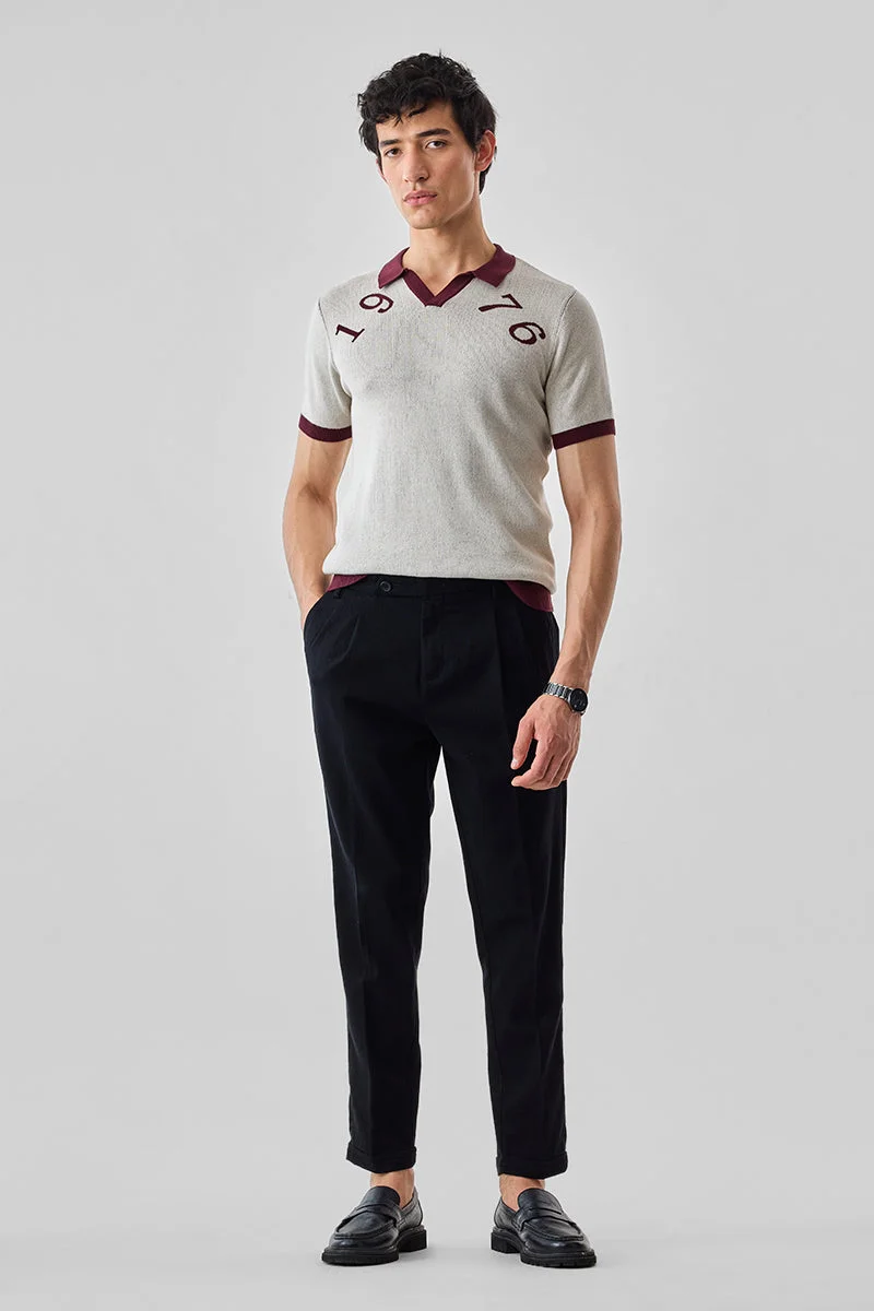 SNITCH Slim Fit 100% Cotton Twill Trousers