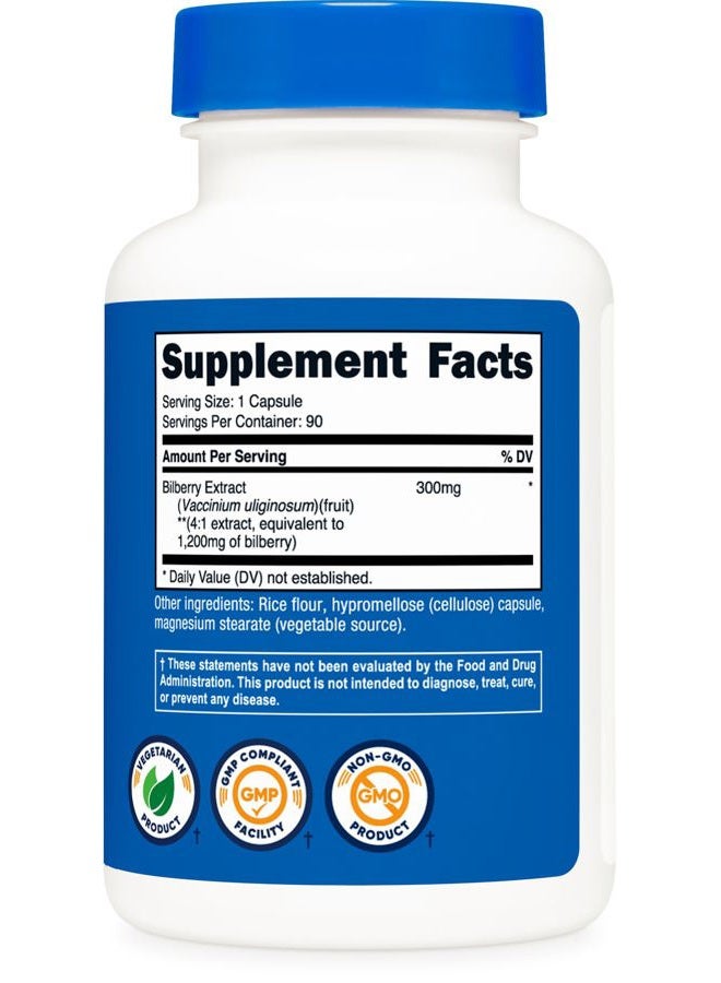 Nutricost Bilberry Capsules 1200mg Equivalent (90 Vegetarian Capsules) - Gluten Free and Non-GMO - Image 5