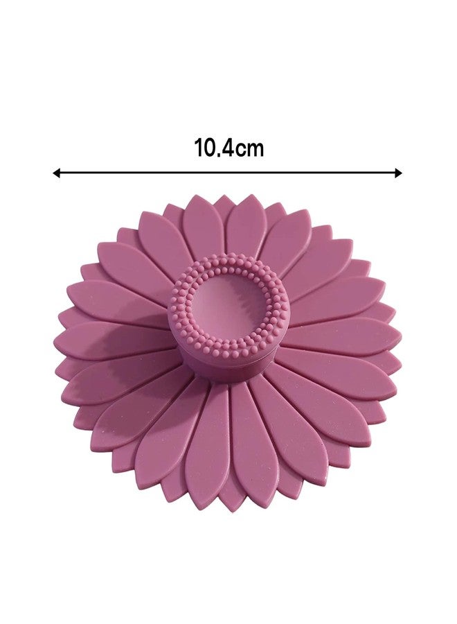 Septe 3 Pcs Multicolored Sunflower Silicone Cup Lids - Image 2
