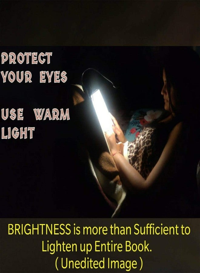 ORIGINAL MART Plastic Book Lights Adjustable Reading Lamp Flexible Arm Lightweight Eye-Care Night Reading Clip On Bed Light Perfect For Bookworms & Kids, Black - Image 3