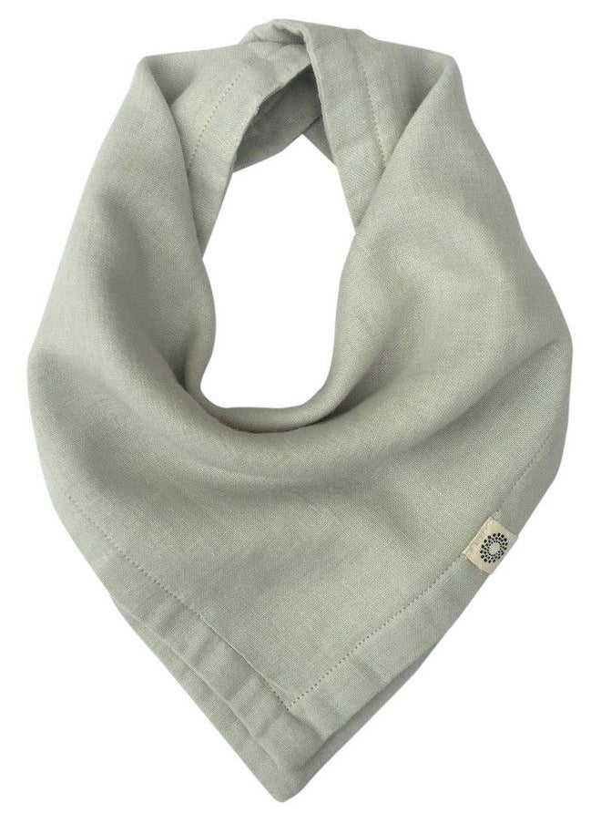 Kishu Baby Indi Premium Gots Certified Organic Bandana Scarf Bib (Sage)  - Image 1