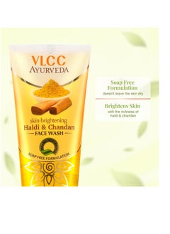 VLCC VLCC Ayurveda Haldi and Chandan Facewash- 100ml  - Image 2