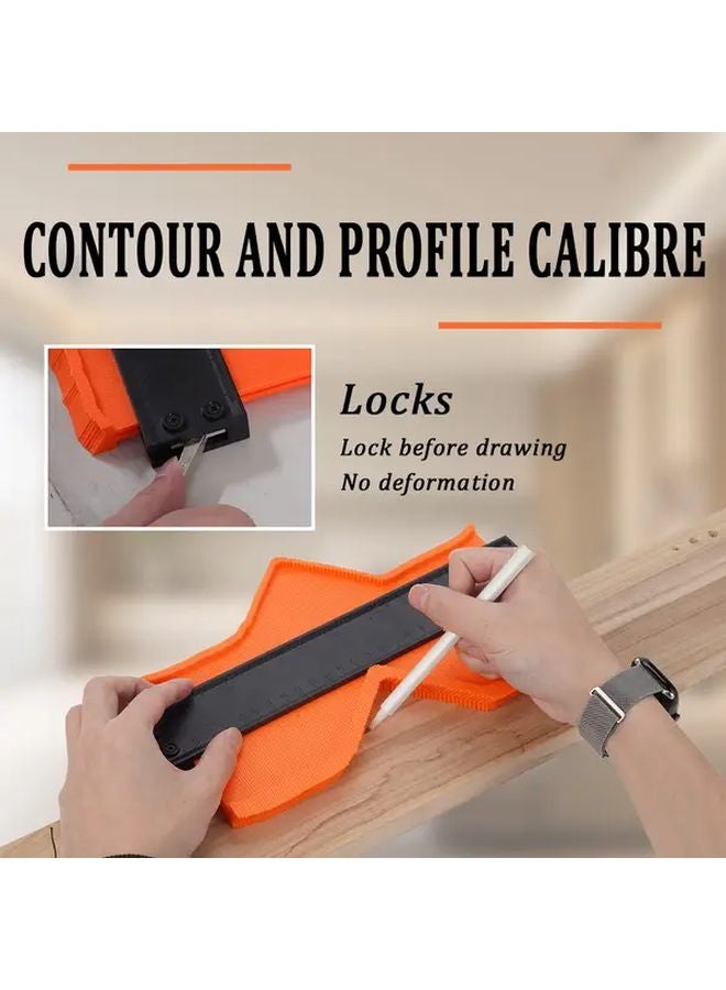 Photo Color Woodworking Contour Gauge Detachable Lock For Precise Shape Copying - Image 2