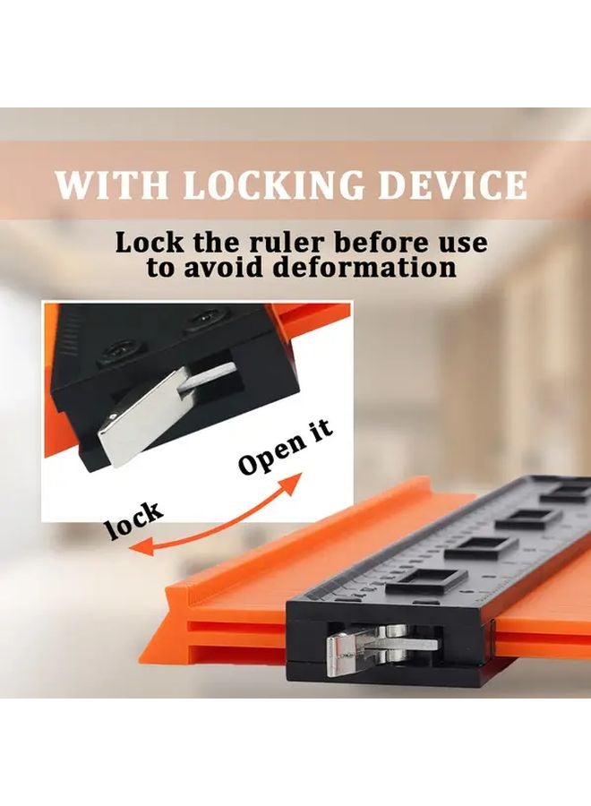 Photo Color Woodworking Contour Gauge Detachable Lock For Precise Shape Copying - Image 5