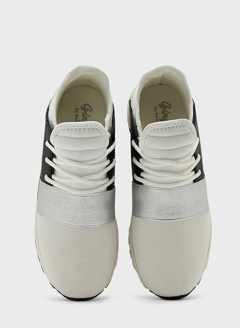 Ginger Elastic Detail Lace Up Sneaker