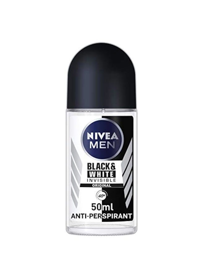 Nivea 48h Deodorant Roll-on Roll on Invisible for Black&white Anti Perspirant 50ml - Image 1