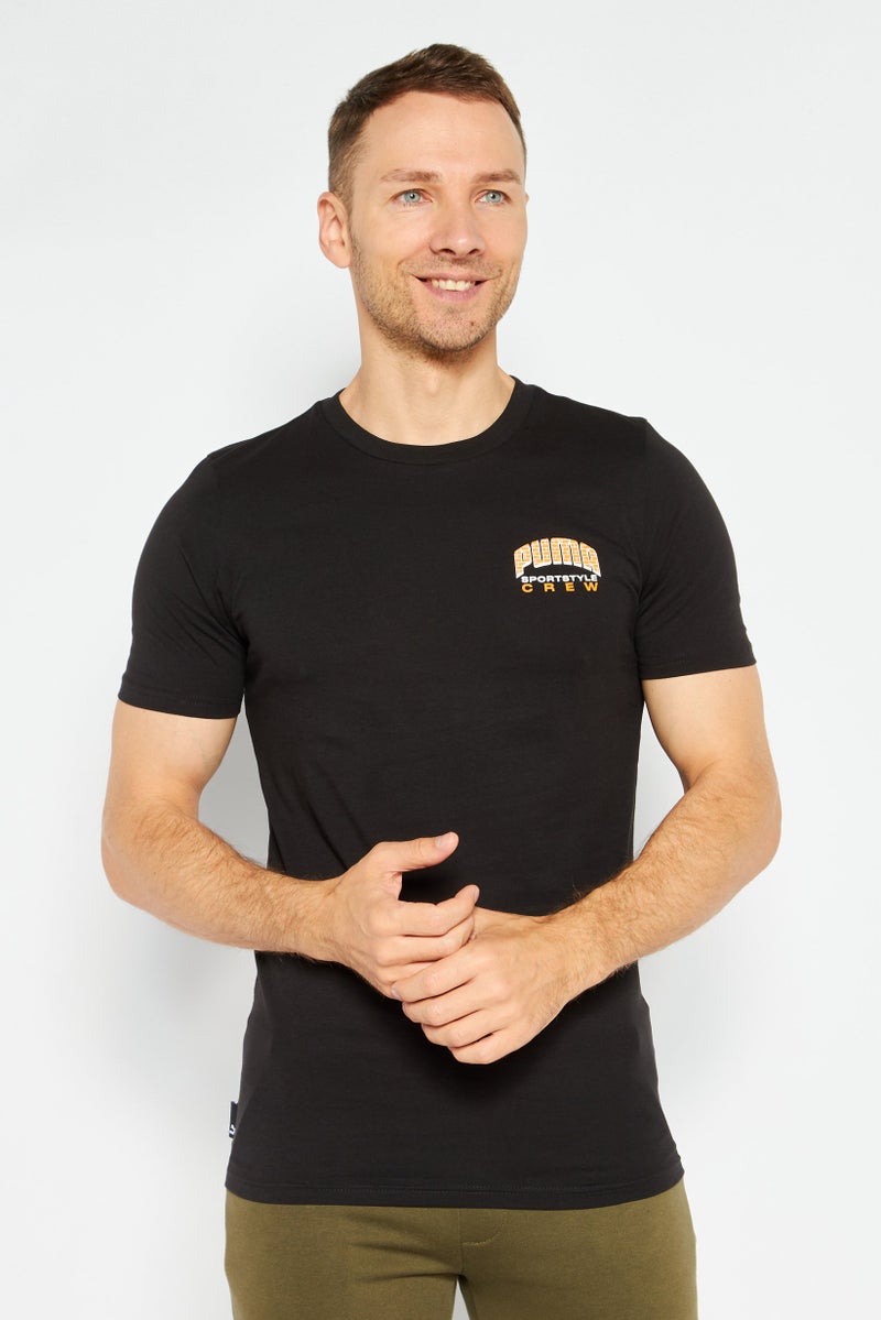 PUMA Men Sportswear Fit Short Sleeves Training T-Shirt, Black - Image 1