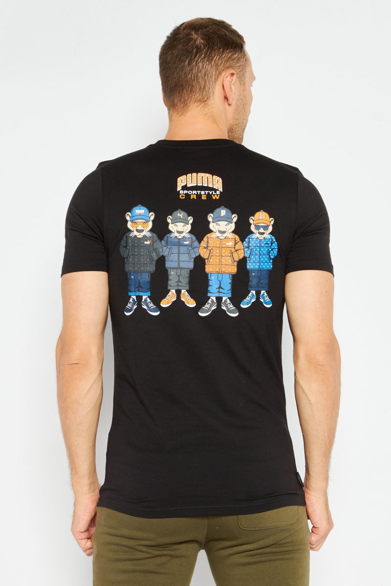 PUMA Men Sportswear Fit Short Sleeves Training T-Shirt, Black - Image 2