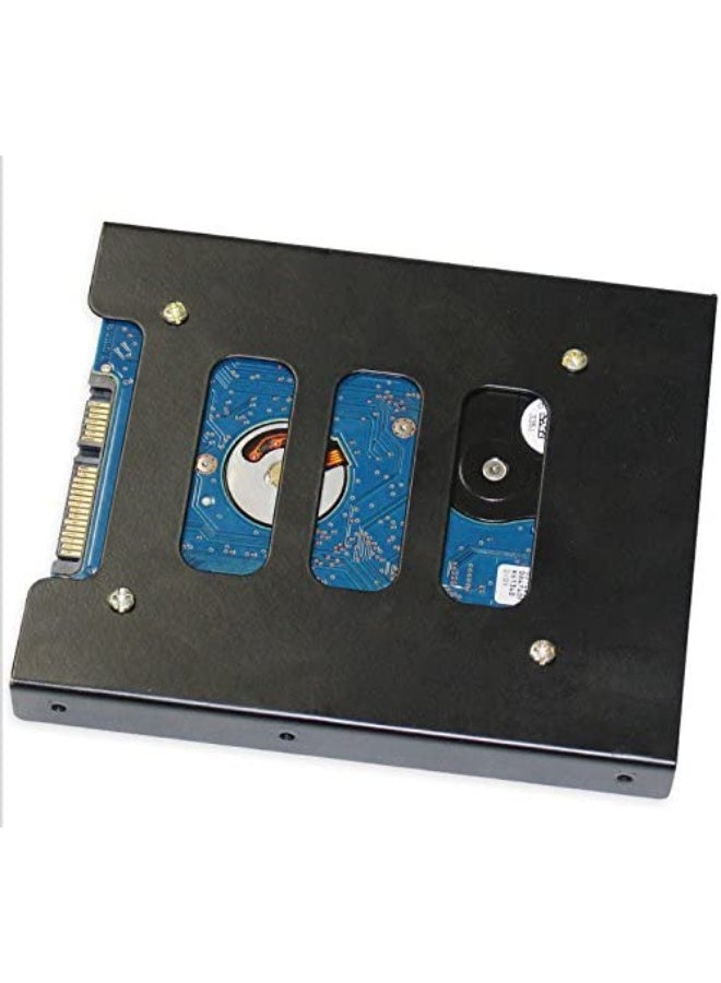 قطعتان 2.5 إلى 3.5 حاملة محرك الأقراص الثابتة من المعدن مع قاعدة تثبيت SSD/HDD للكمبيوتر الشخصي - Image 5