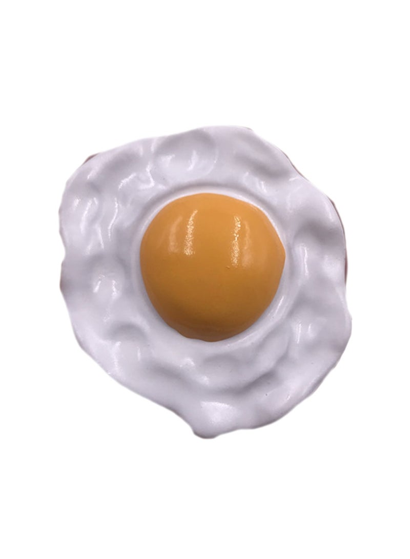 Fried Egg Refrigerator Magnet, 3d Simulation Food Resin Refrigerator Magnet Household Refrigerator Magnet Home Decoration Accessories - Image 1
