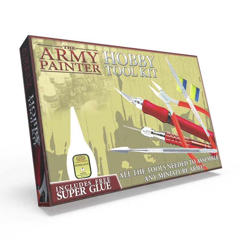 The Army Painter Hobby Tool Kit - 7-Piece Plastic Model Kit Tools for Miniatures with Green Stuff & Model Glue - Beginners Model Building Kits, Model Kit Accessories, Model Tool Kit for Plastic Models - Image 1