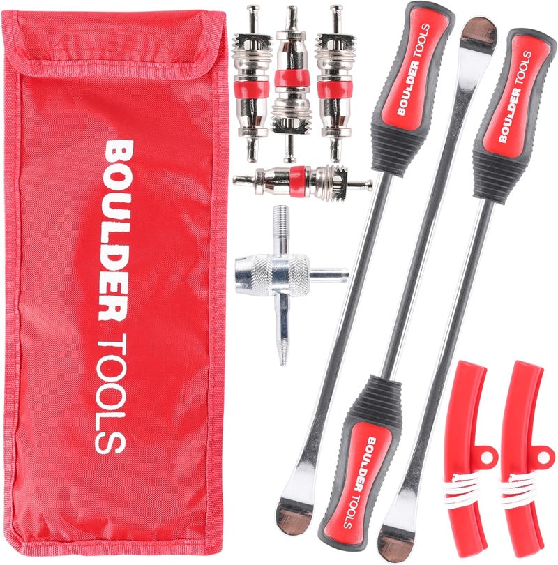 Boulder Tools Tire Spoons - Tire Changing Tool - Motorcycle Tire Spoons - Durable, Easy-to-Use for Safe & Quick Tire Repair - Dirtbike Tire Spoons - Comprehensive Tool Kit - Image 1