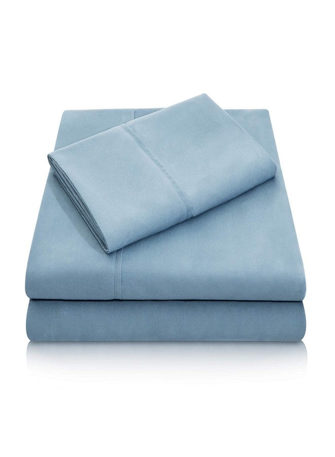 MALOUF Double Brushed Microfiber Super Soft Luxury Bed Sheet Set - Wrinkle Resistant - King Size - Pacific - Image 1