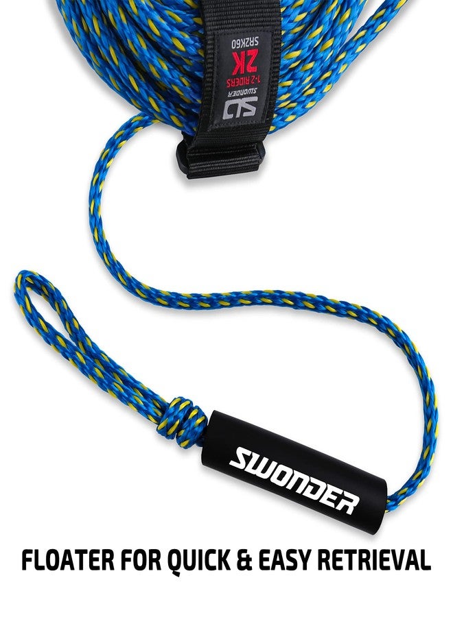 Swonder 2-Section Tow Ropes for Tubing, 1-2 Rider 60FT Ropes for Towable Tubes - Image 4