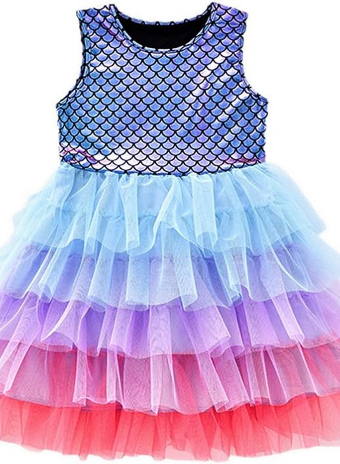 GROWSTEADY Girls Dresses for Summer Short Sleeve Kid Clothes Party  - Image 1