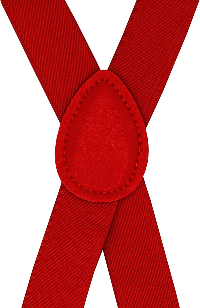 DIBI Suspenders for Men - Adjustable X back Suspender with 4 Strong Clips - Image 2