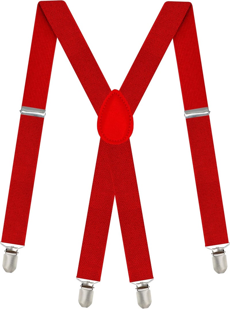 DIBI Suspenders for Men - Adjustable X back Suspender with 4 Strong Clips - Image 1