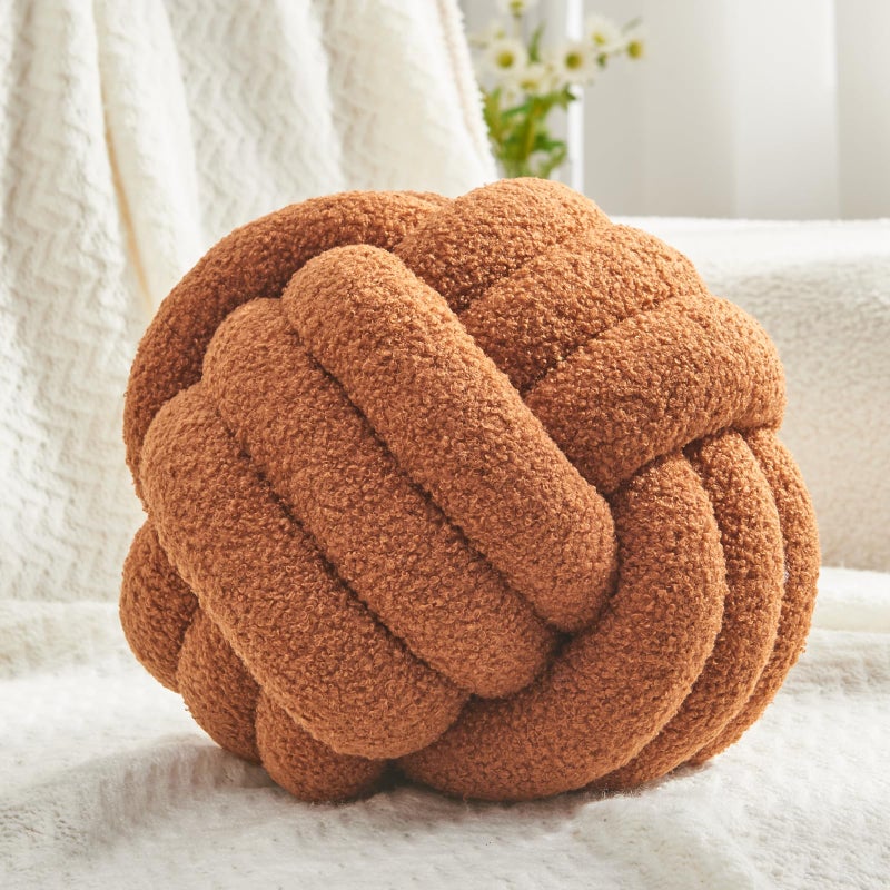 Petrella Knot Pillow Ball Round Throw Pillows Home Decor Cushion Decorative Aesthetic Throw Pillows - Image 1