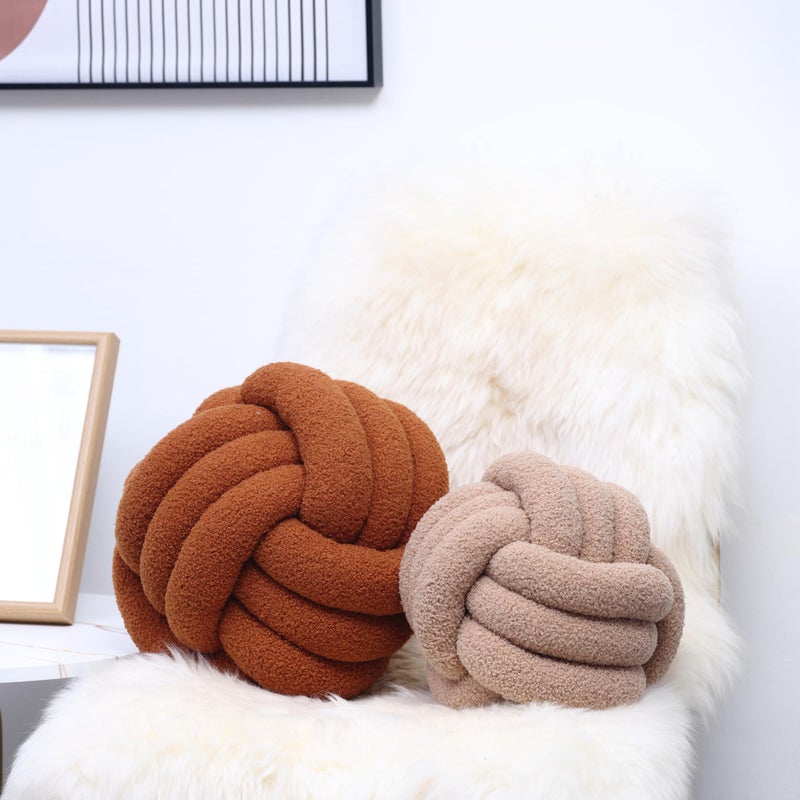 Petrella Knot Pillow Ball Round Throw Pillows Home Decor Cushion Decorative Aesthetic Throw Pillows - Image 5