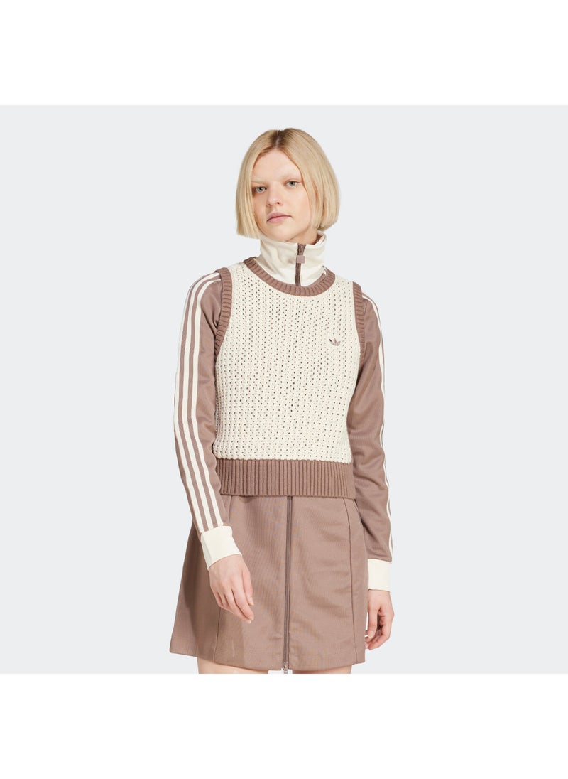 adidas Originals 3 Stripe Knitted Vest  - Image 1