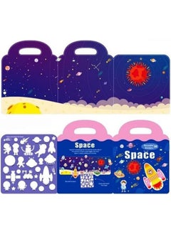 Generic Portable Reusable Magnetic Space Stickers Book  - Image 1