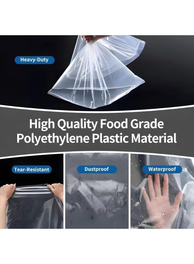 4 Pcs Extra Large Clear Plastic Storage Bags, 90 x 120CM Big Giant Jumbo Huge Flat Large Plastic Bags, Large Storage Bags for Luggage, Suitcase, Furniture, Quilts, Plush Toys - Image 5