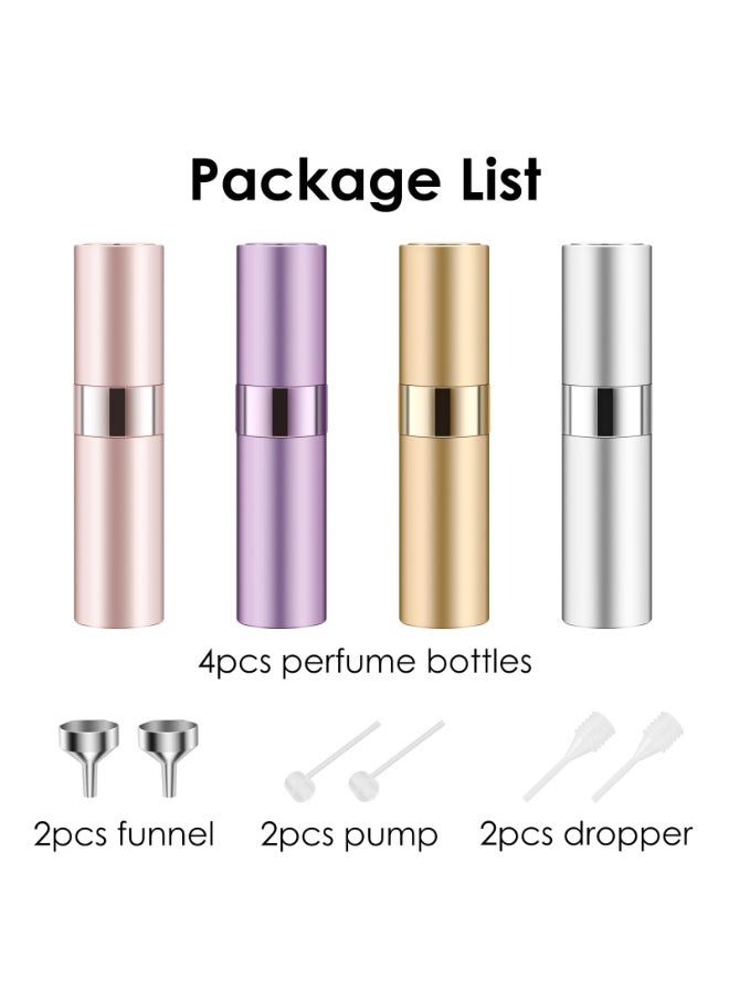 NajmStyle 8ml Travel Atomizer Bottles Refillable, Sprayer Pocket Dispenser(4 Pack)  - Image 2