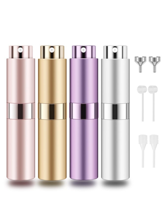 NajmStyle 8ml Travel Atomizer Bottles Refillable, Sprayer Pocket Dispenser(4 Pack)  - Image 1