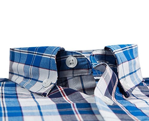 Double Pump Mens Button Down Shirts Cotton Long Sleeve Shirts Regular Fit (SL01A,XXL) - Image 2