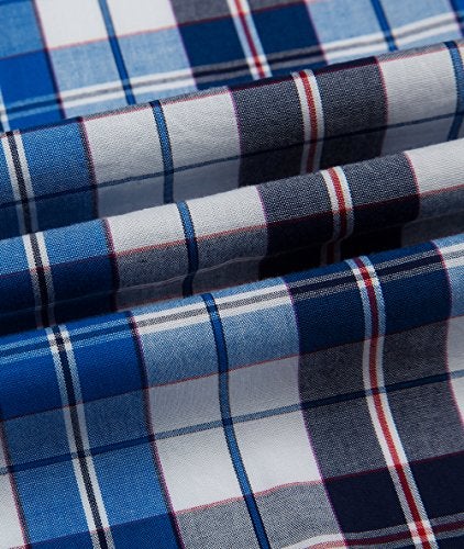 Double Pump Mens Button Down Shirts Cotton Long Sleeve Shirts Regular Fit (SL01A,XXL) - Image 5