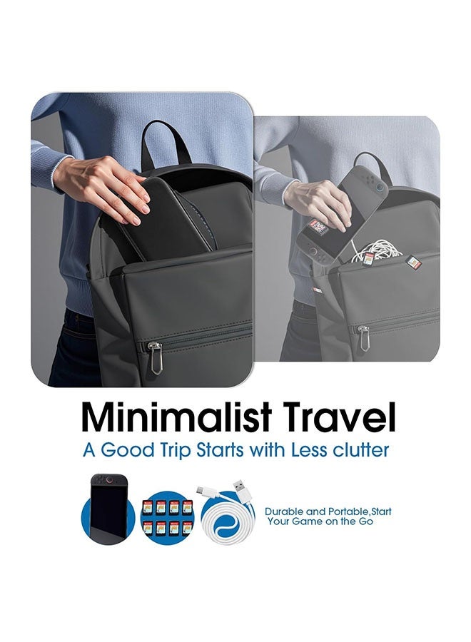 Switch 2 Carrying Case with 12 Game Card Slots, Hard Portable Travel Case Storage Bag Protective Pounch for 2025 Nintendo Switch 2 Console and Accessories, Black - Image 3