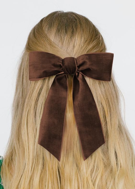 SIMISI RIBBON Brown Velvet Ribbon 1.5'' 25 Yards for Christmas Tree, Gift Wrapping, Flower Bouquet, Wreath Decorations, Bow Making - Image 2