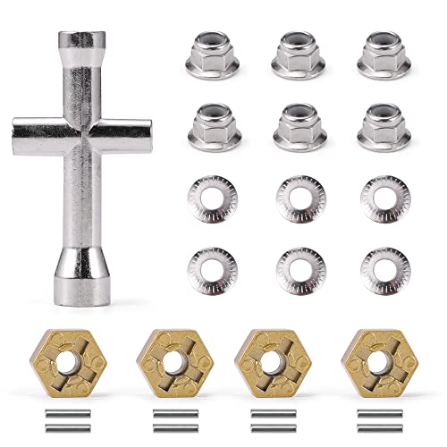 HAIBOXING 1/12TH Scale RC Car Spare Parts Desert Truck Metal Wheel Hex, Pins and Nuts Apply to 2995 (T002 & H003 & H022 & T2121) - Image 1