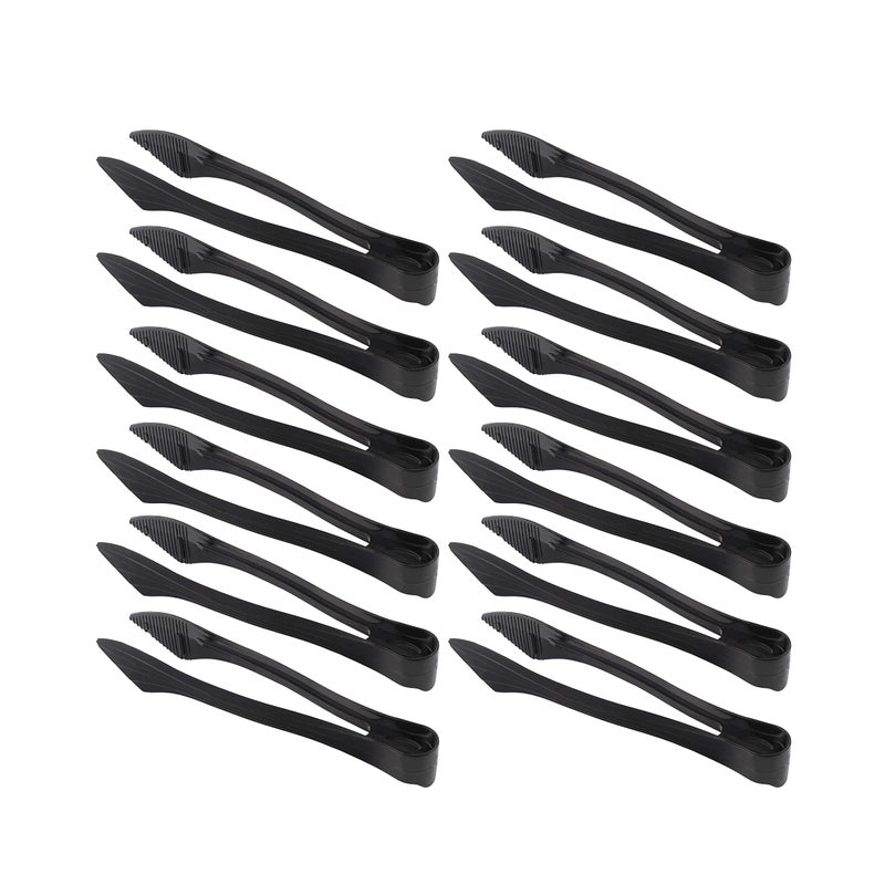 Party Bargains PARTY BARGAINS 85 Inches Plastic Serving Tongs 12 Pack Premium Quality  HeavyDuty Black Plastic Tongs for BBQ Salads Grilling Buffets  Kitchen