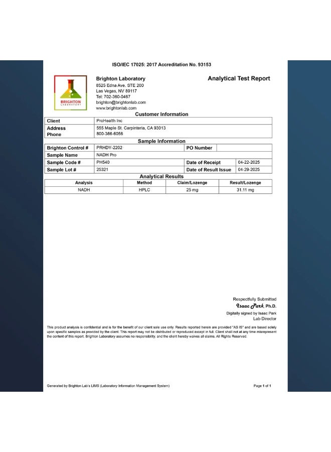 ProHealth NADH PRO 60Lozenges - Image 3