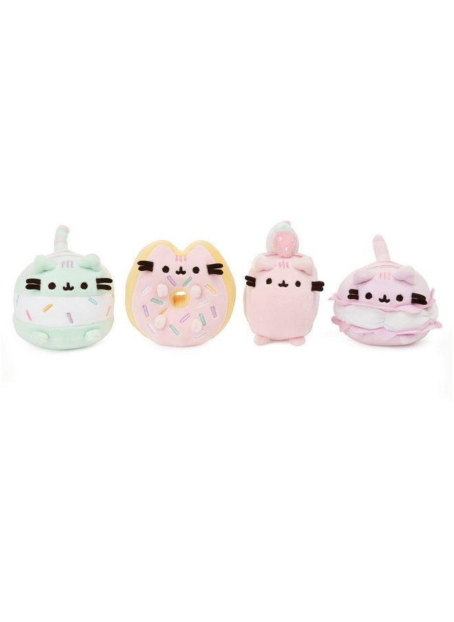 GUND - Roll Cake Pusheen Sweet Dessert Squishy Plush Stuffed Animal Cat And Satisfyingly Stretchy Fabric, For Ages 8 And Up, Pink And Purple, 4” - Image 1