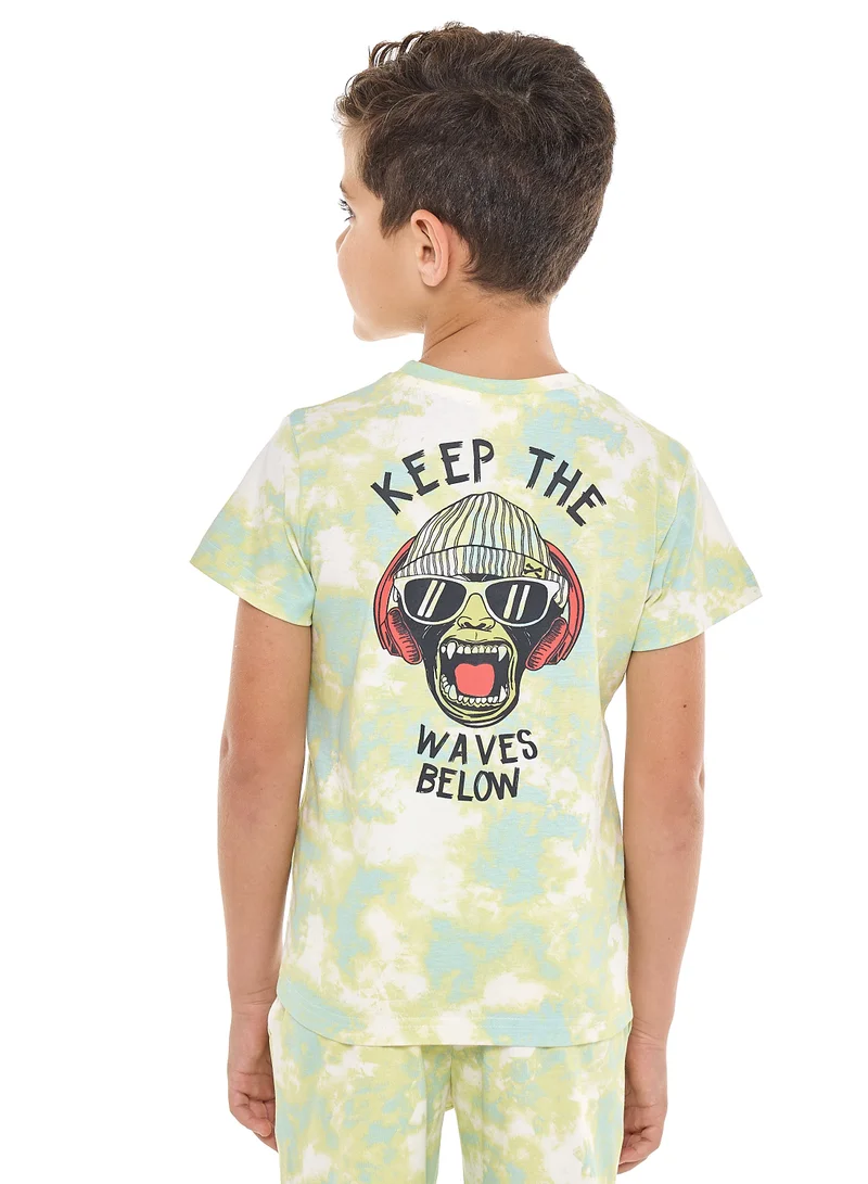 victor and jane Victor and Jane Boys' 2PC Set – "Keep the Waves Below" All over print