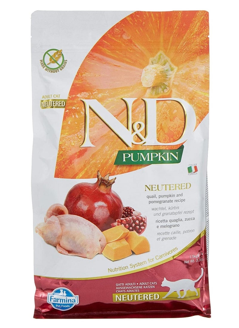 Farmina Farmina N&D PUMPKIN CAT NEUTERED QUAIL KG.1,5 