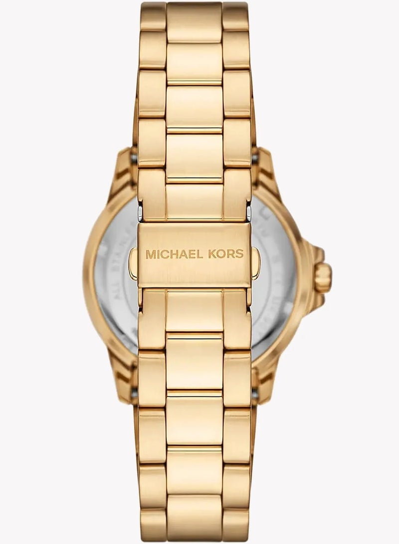 MK Michael Kors Men's Gold Watch, Black Dial | MK9078  - Image 3