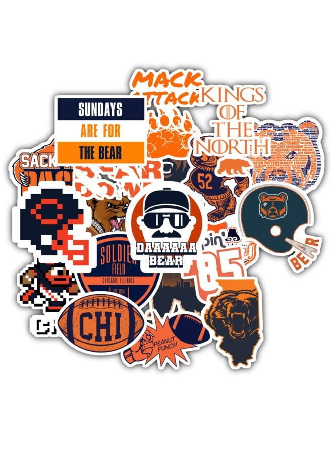 20 Pcs Stickers Packs Be Vinyl Chicagos Decal AestheticArz Colorful Sticker Waterproof for Water Bottle Computer Laptop Luggage Phone Car Skateboard Bumper - Image 1